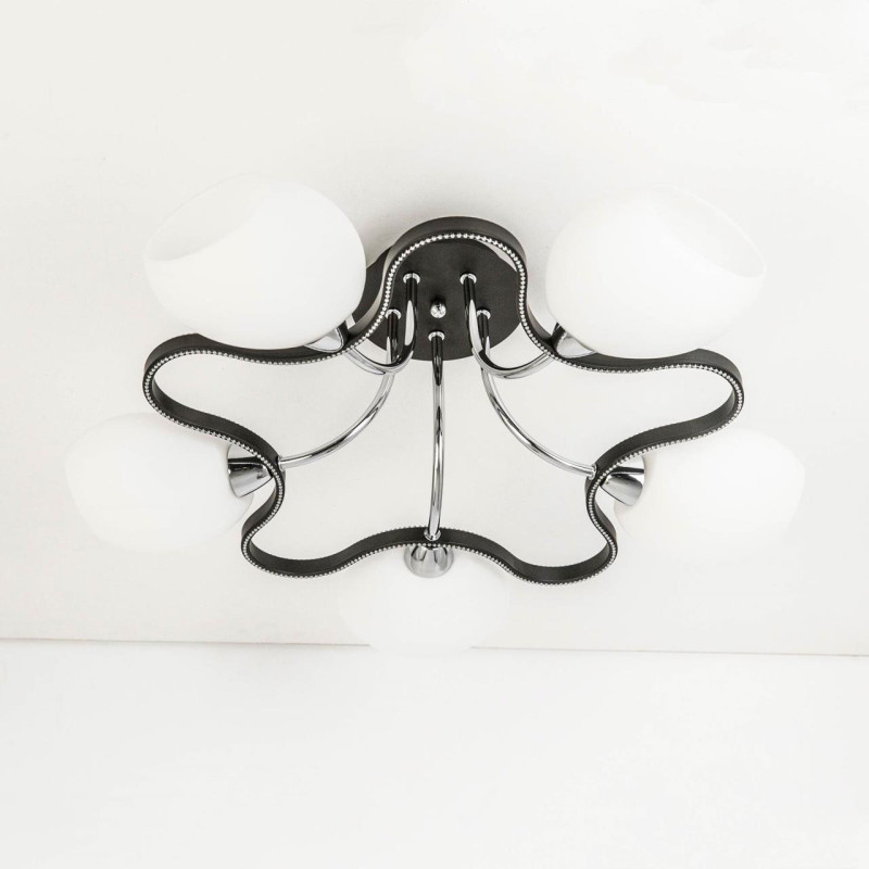 Люстра Citilux CL131152 диаметр 59см  венге/хром