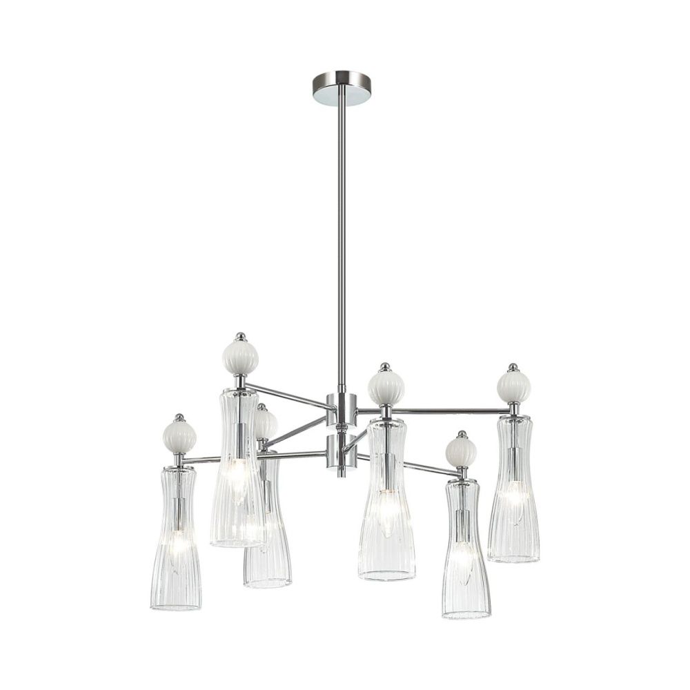 Люстра *65*88-88 см, 6*E14*40W, Lumion Emily LUM8268/6, хром; белый