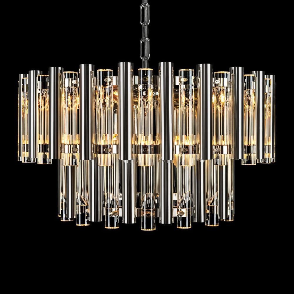 Подвесной светильник 50 см, Loft IT Boucle 10438/8, никель