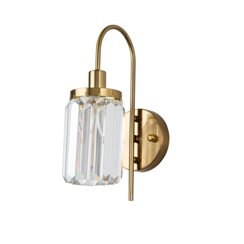 Бра Favourite Duke 2969-1W, D210*W120*H330, каркас золотого цвета, плафон из прозрачных хрустальных элементов