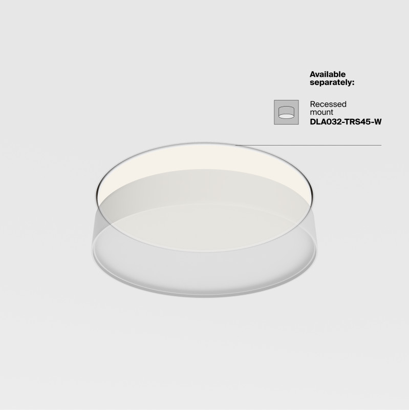 Накладной светильник 40*40*6 см, LED, 45W, 3000К, Maytoni Technical Zon C032CL-45W3K-RD-MG золото матовое