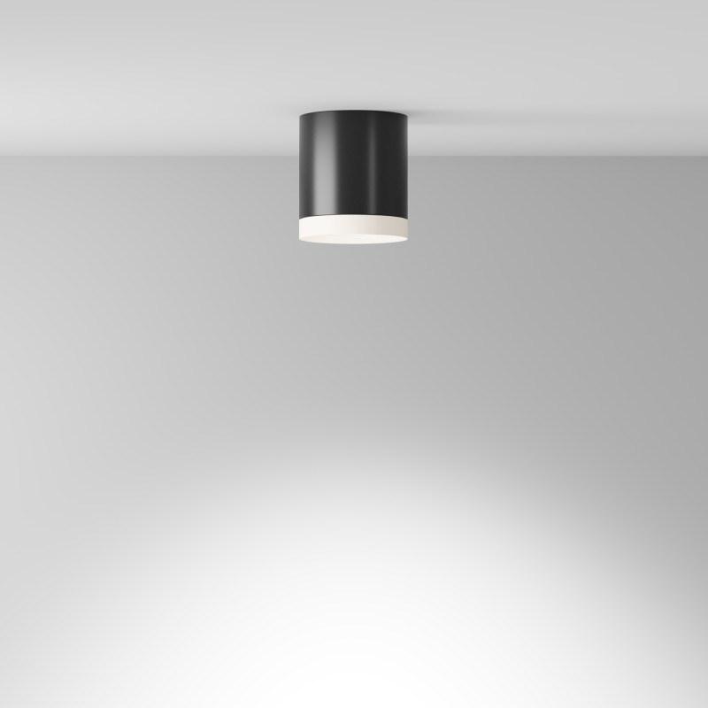 Светильник 9 см, Technical C086CM-GX53-MRD-BW, черный-белый
