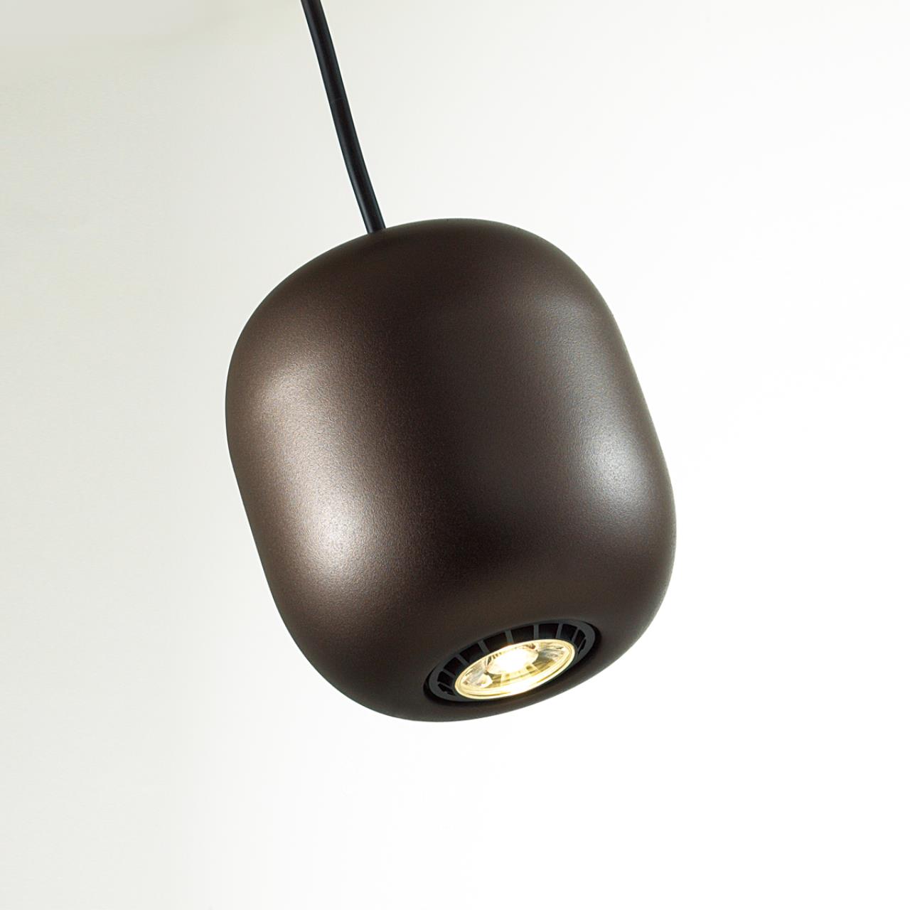 Подвес 12*12*120 см, 1 GU10*4W, Odeon Light Cocoon, черный 5060/1DA