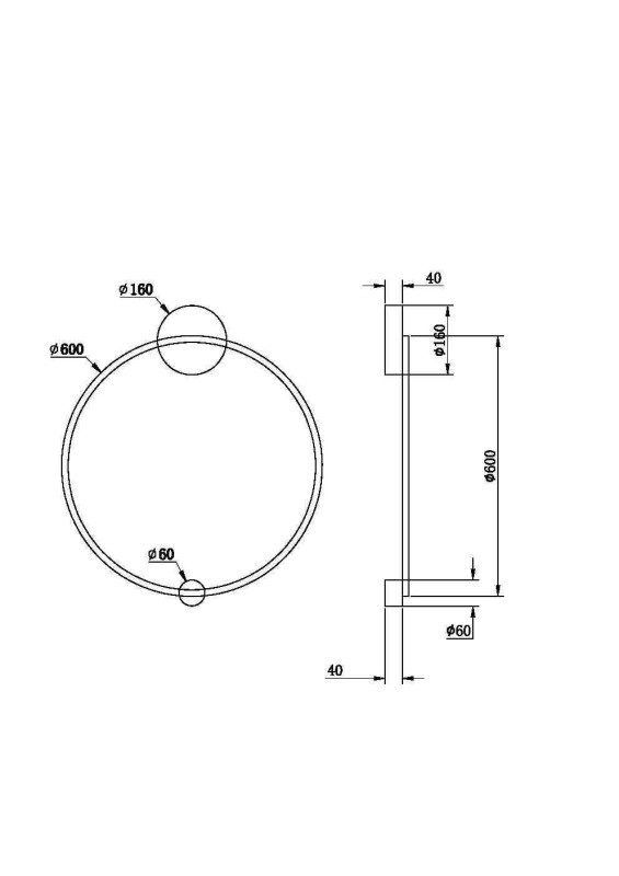 Бра 60 см Halo 2600-3500К 29Вт MOD005WL-L35BSK