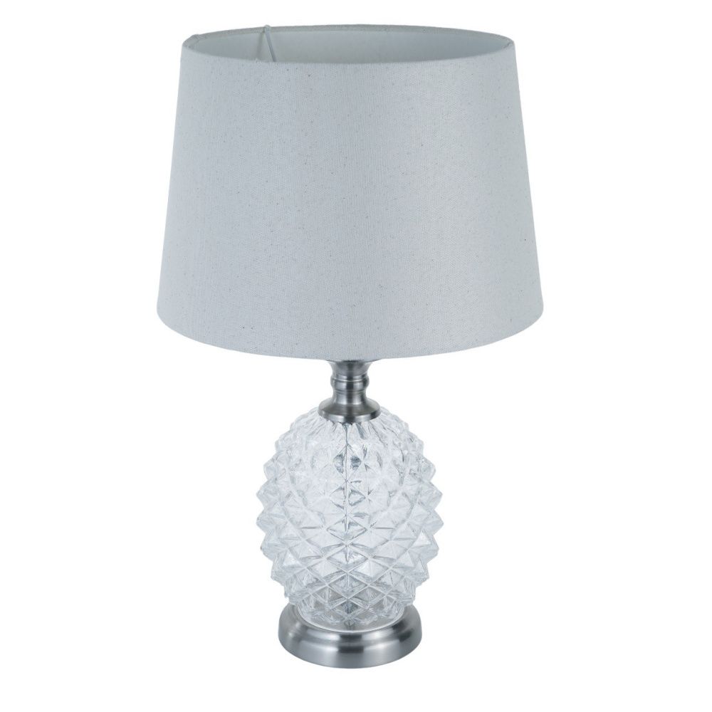 Настольная лампа 30*30*49 см, 1*E27 Gerhort G32162/1T CR+CL BEG, Хром;Прозрачный
