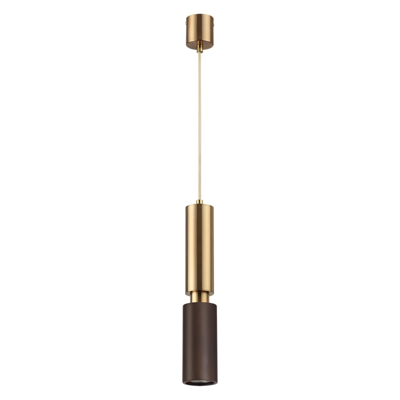 Подвесной светильник 1*LED*7W, 3000К, 1200lm Odeon Light Caucho 7062/1A, бронзовый
