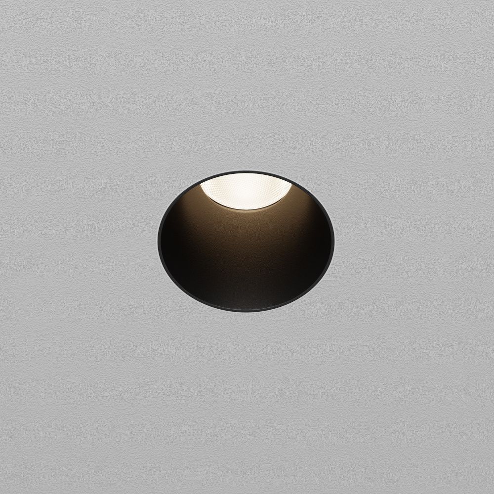 Встраиваемый светильник  DL120-10W-4K-TRS-B **-9,7 см, *LED*10W, 4000K, Maytoni technical Dip DL120-10W-4K-TRS-B, Черный