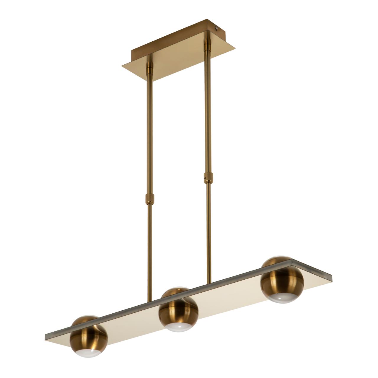 Подвесной светильник 65*12*70 см, LED 55W, 3000 / 6000K, Бронза LED4U L7515-7 AB