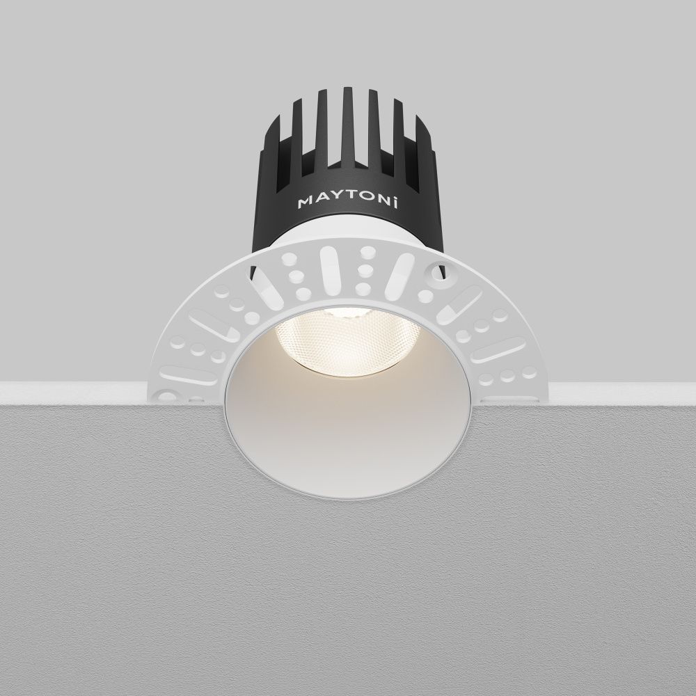 Встраиваемый светильник  DL122-15W-4K-TRS-W **-11,3 см, *LED*15W, 4000K, Maytoni technical Dip DL122-15W-4K-TRS-W, Белый