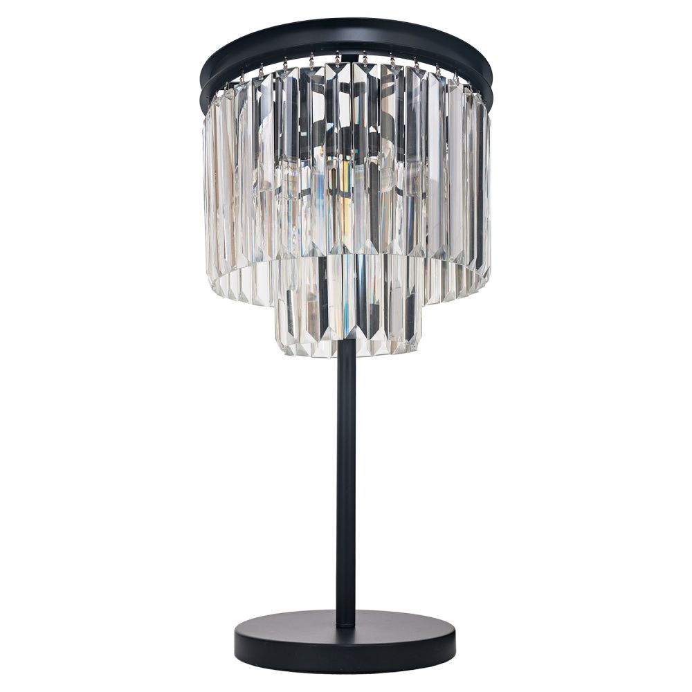 Настольная лампа 35*35*66 см, 4*E14 Gerhort G71067/4T BK CL, Черный;Прозрачный