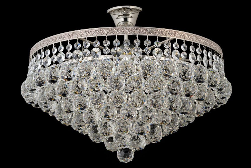 Люстра потолочная *46*35 см, 6*E27*60W, Arti Lampadari Castellana Nickel Castellana E 1.3.46.501 N, Матовый никель