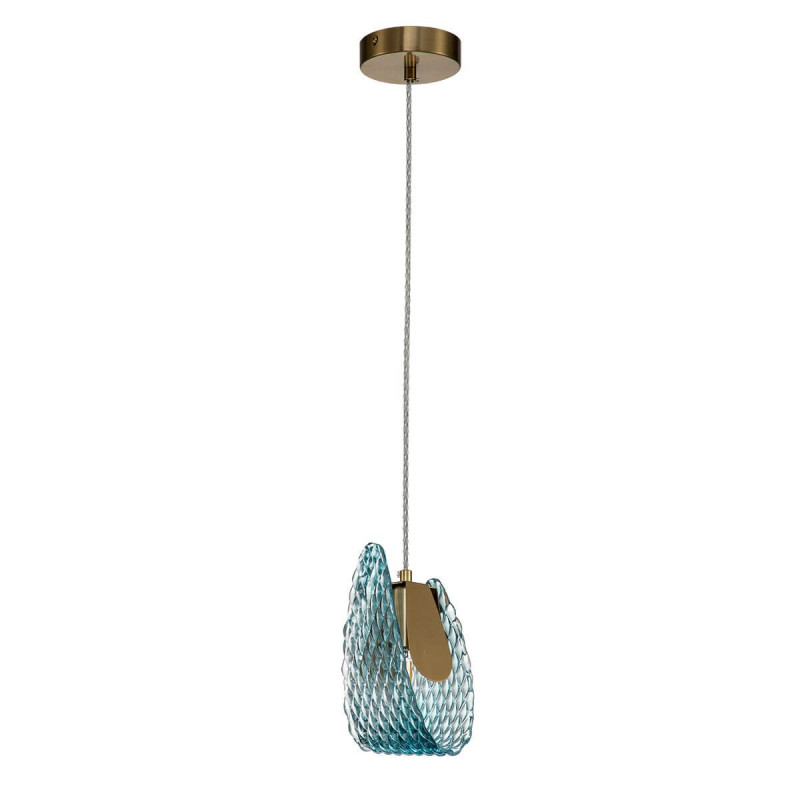 Подвесной светильник 135*135*240/1700 мм, 1*E14 бронза Indigo Fless V000339, 11033/1P Blue