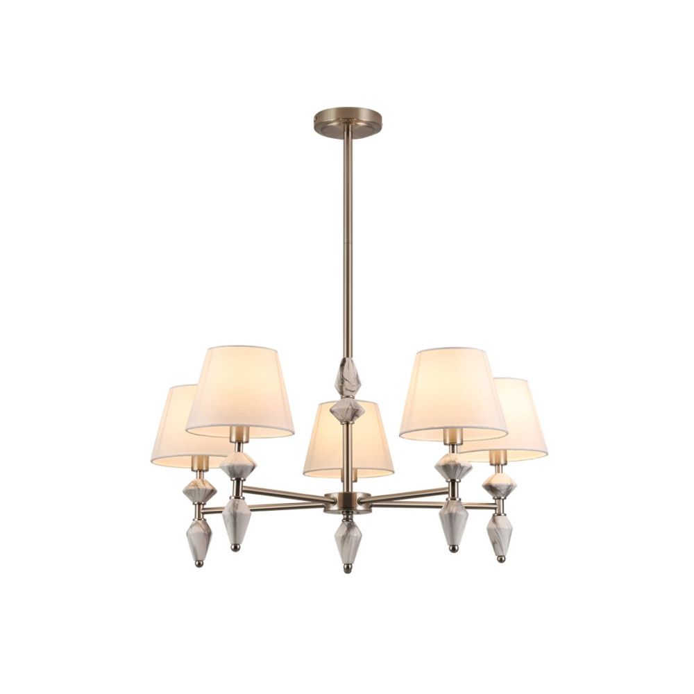 Люстра *72*78-78 см, 5*E14*40W, Lumion Vermont LUM8274/5, стальной; серебристый