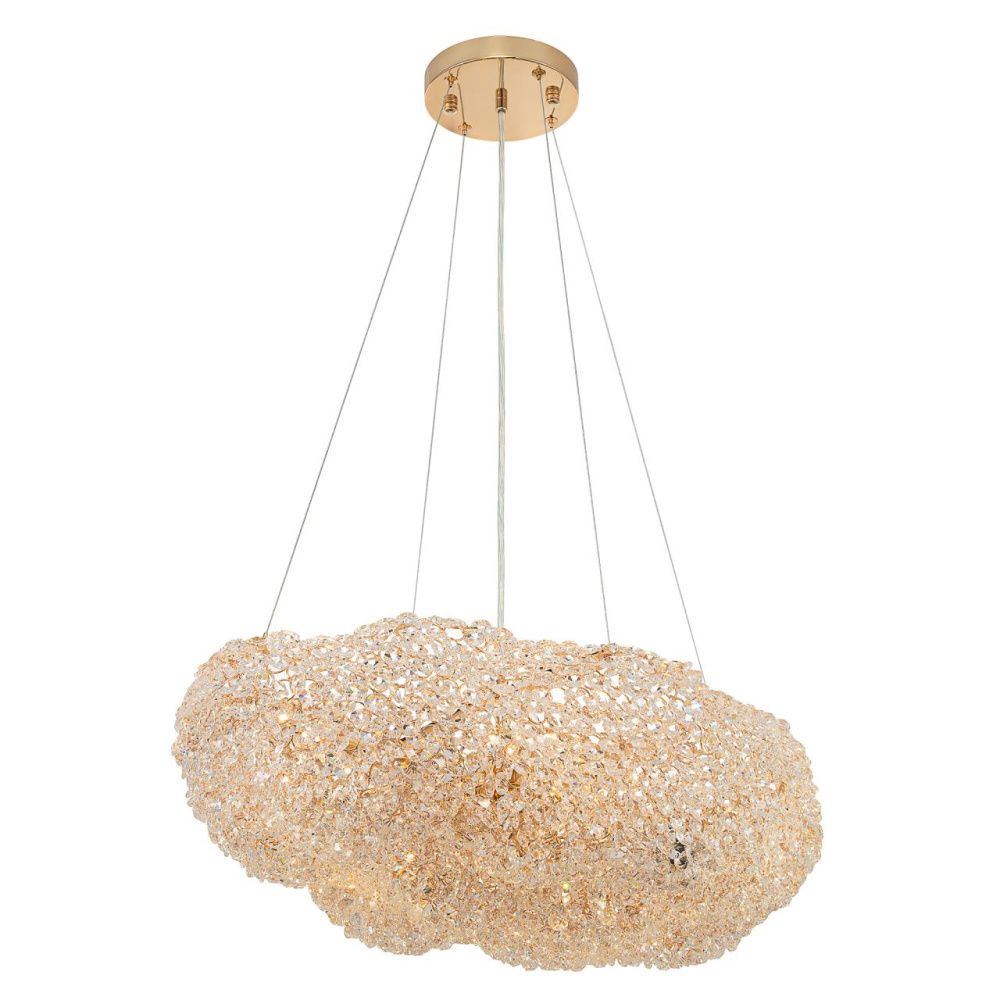 Подвесная люстра 65 см, Citilux Cloudy CL323262, золото