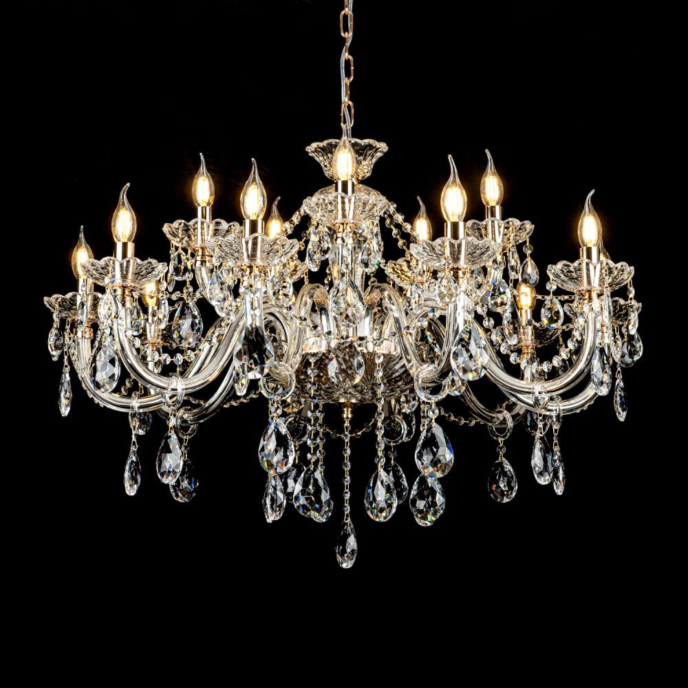 Люстра 95*63*65 см, 15*Е14*40W, Modelux  ML.7163.15P, Золото