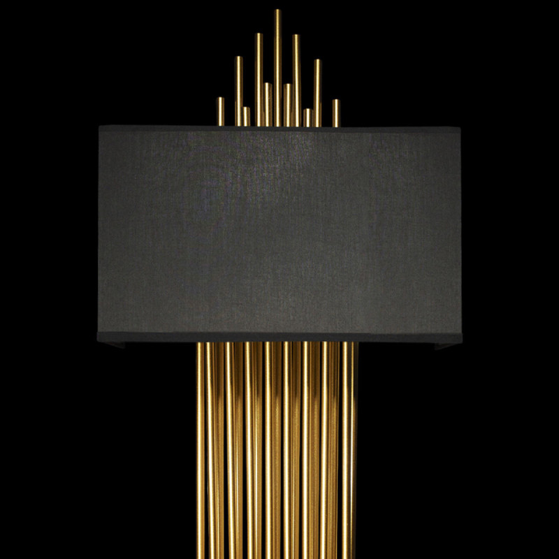 Бра *40 см, 2*E27*40W, Loft It 10107 Black Elegio, Золото