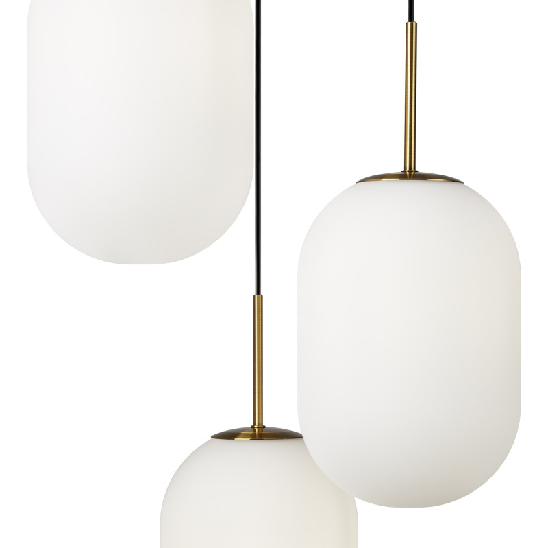 Светильник 43 см, Freya Crystal FR1012PL-03BS, латунь