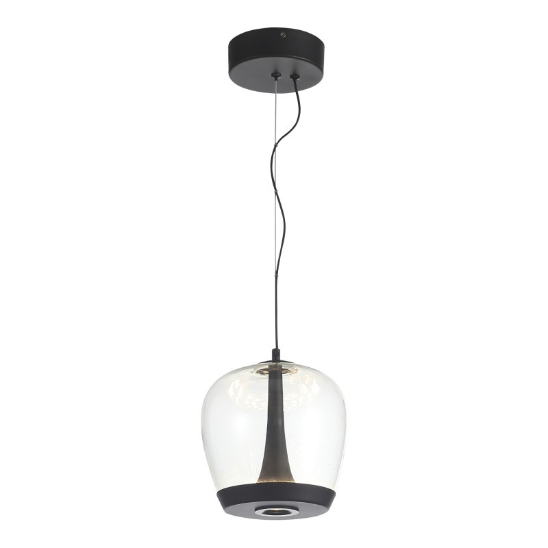 Подвесной светильник 20*200 см, LED, 17W,  3000К, ST-Luce Ripple SL6014.423.01 черный