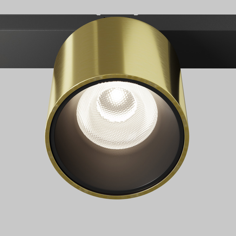 Светильник на шине 5,3*5,3*9,6 см, LED, 7W, 4000К, Maytoni Technical Alfa S TR132-2-7W4K-BS латунный