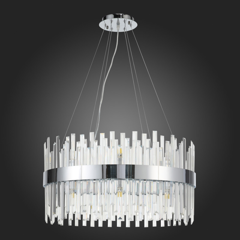 Люстра подвесная 70 см, 90W, 4000K ST LUCE BAFO SL1160.103.18 Хром