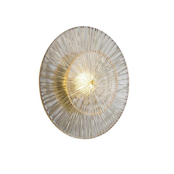 Светильник настенный ElegantLight DZN-4424 ЗОЛОТО+ПРОЗРАЧНЫЙ  D350/H100/1/LED/12W 3000-6500K 25-03 (1)