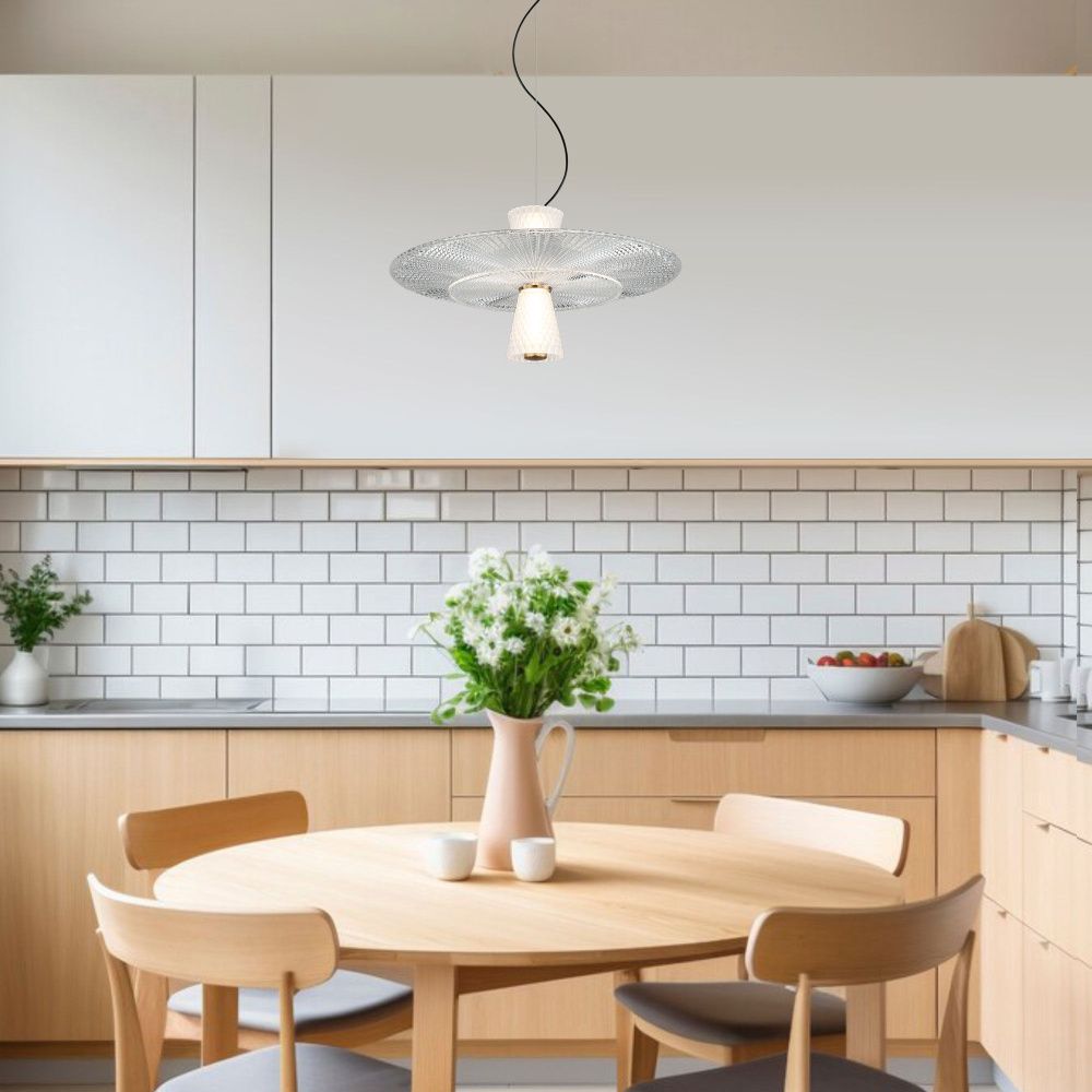 Подвесной светильник 50*50*33-133 см, LED*7W, 4000K, Eurosvet Titania 40029/1 LED, черный, a069225