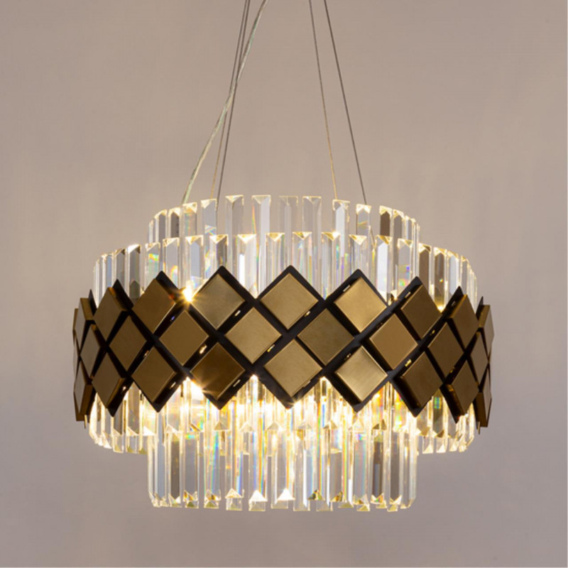 Светильник 50 см, Arte Lamp Amelia A1039SP-10BK, черный-золото