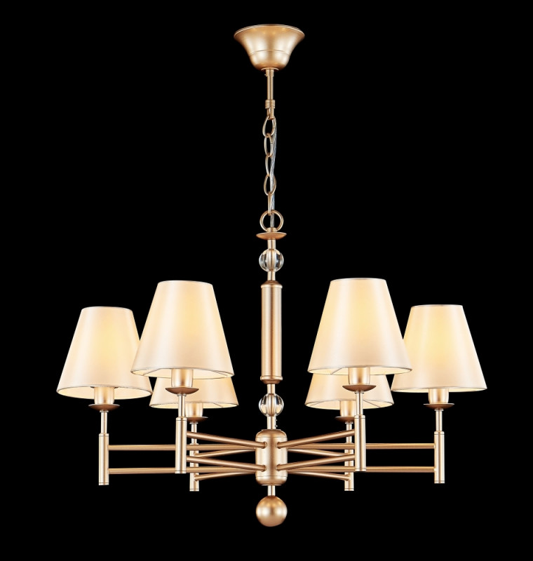 Люстра 67 см, Crystal Lux FLAVIO SP6 GOLD Золотой