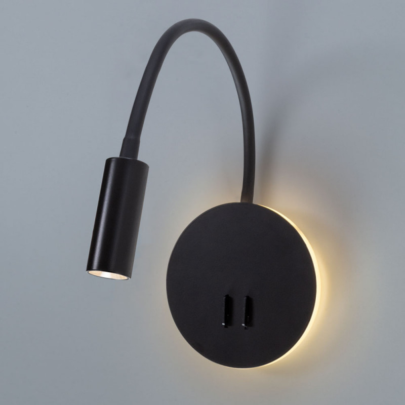 Настенное бра Arte Lamp Electra A8231AP-1BK, 9W LED, 3000K, черный