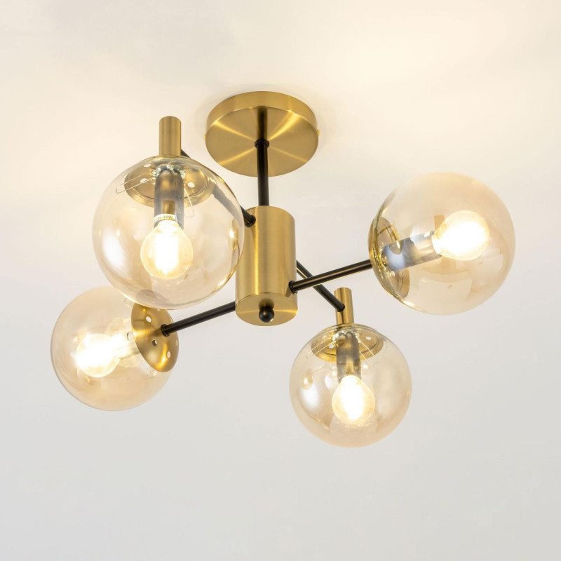 Люстра 50 см Citilux Шарлиз CL143143 бронза/черный