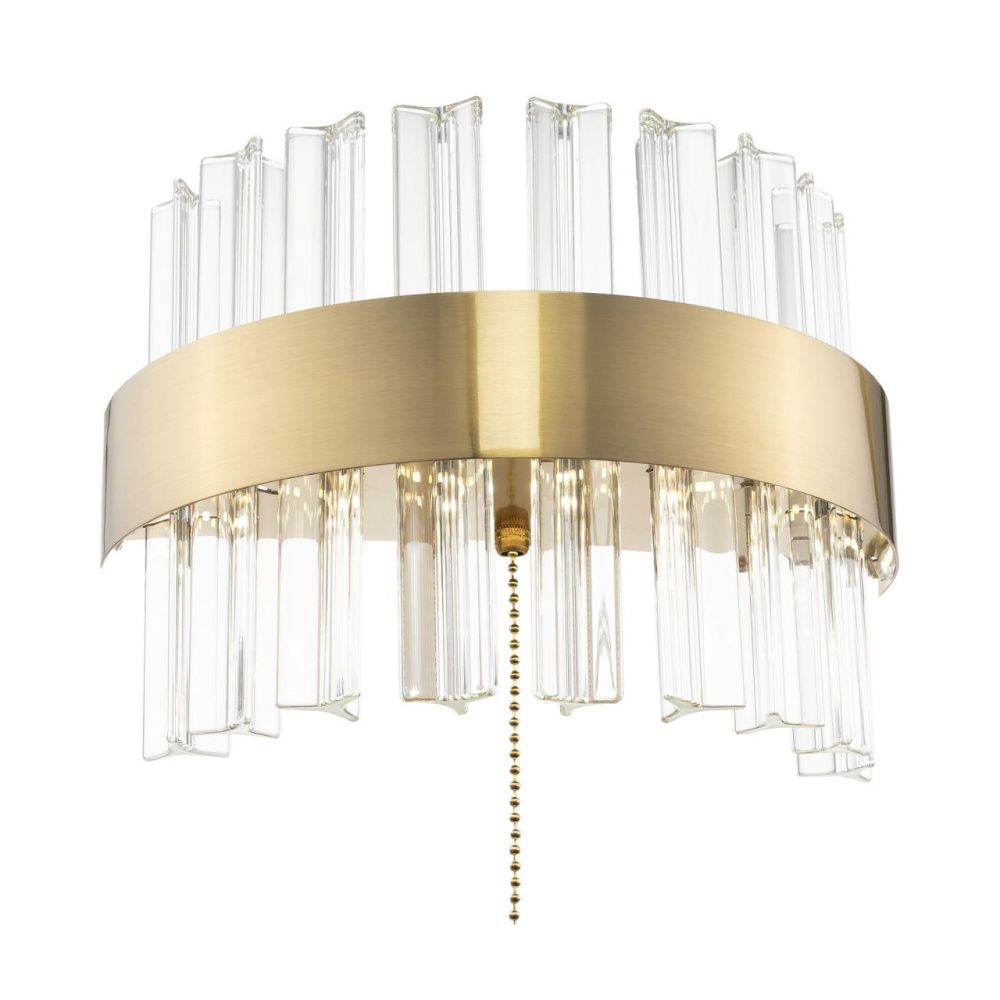  Бра хрустальное с выключателем Бронза CL337313 