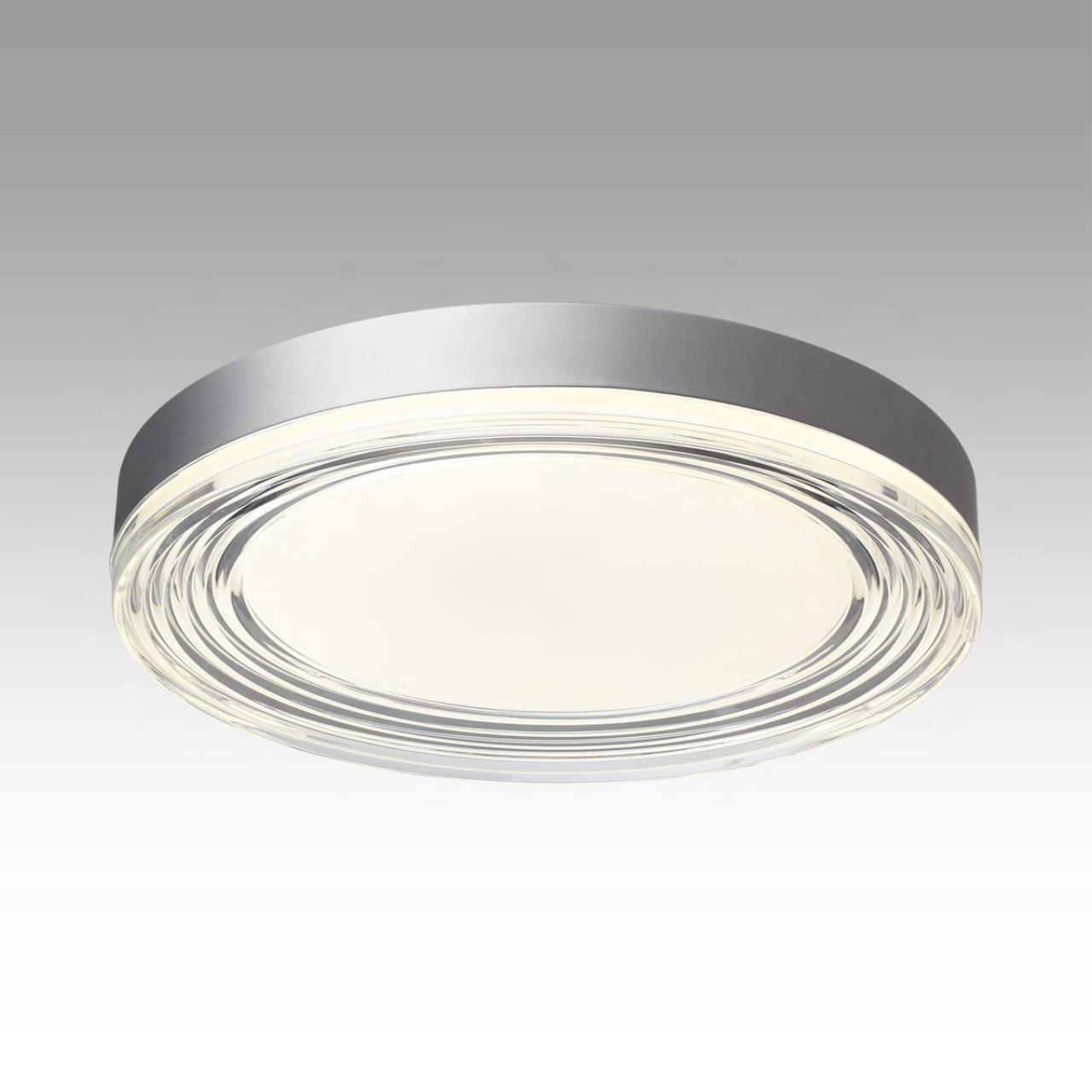 Настенно-потолочный светильник 40*8,2 см, LED 76W 4000K Sonex Eterna 7727/76L никель/прозрачный