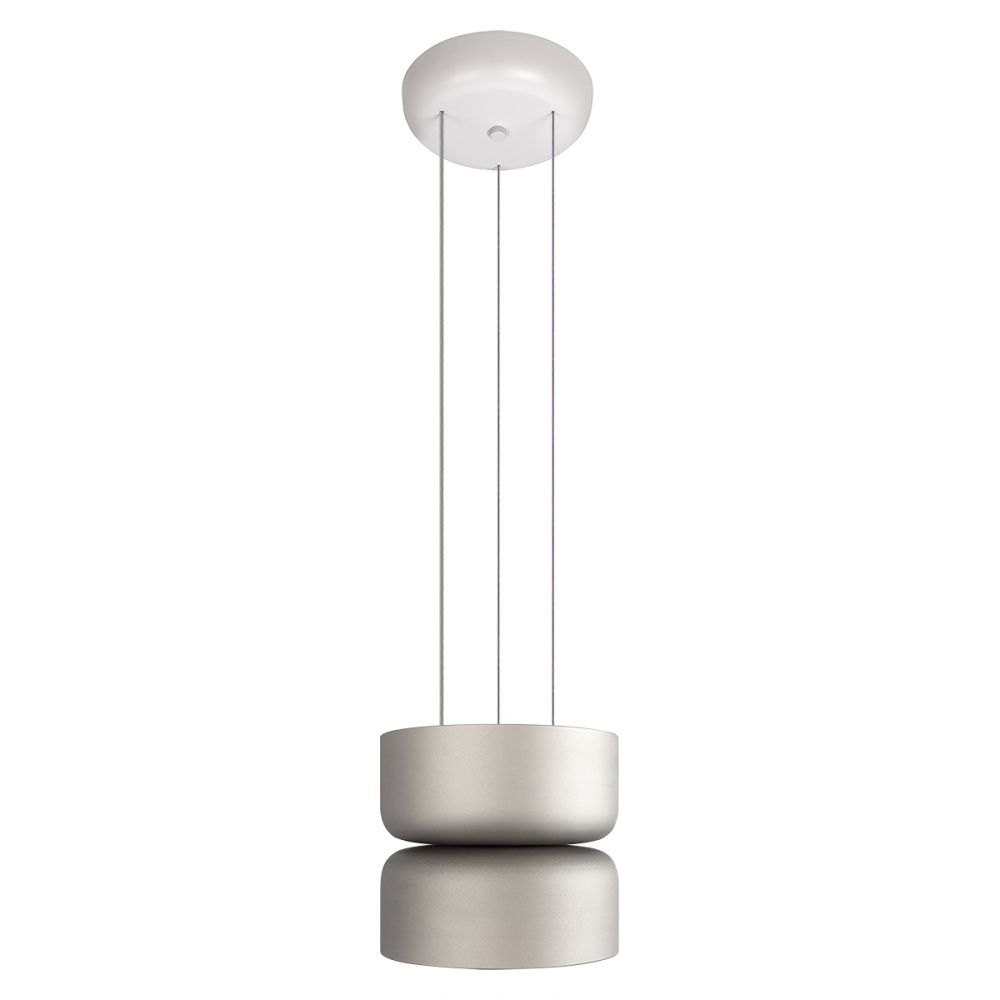 Подвесной светильник 17 см, 12W, 3000K, LOFT IT Totem 10466/2P Smoke matte, белый-дымчатый матовый