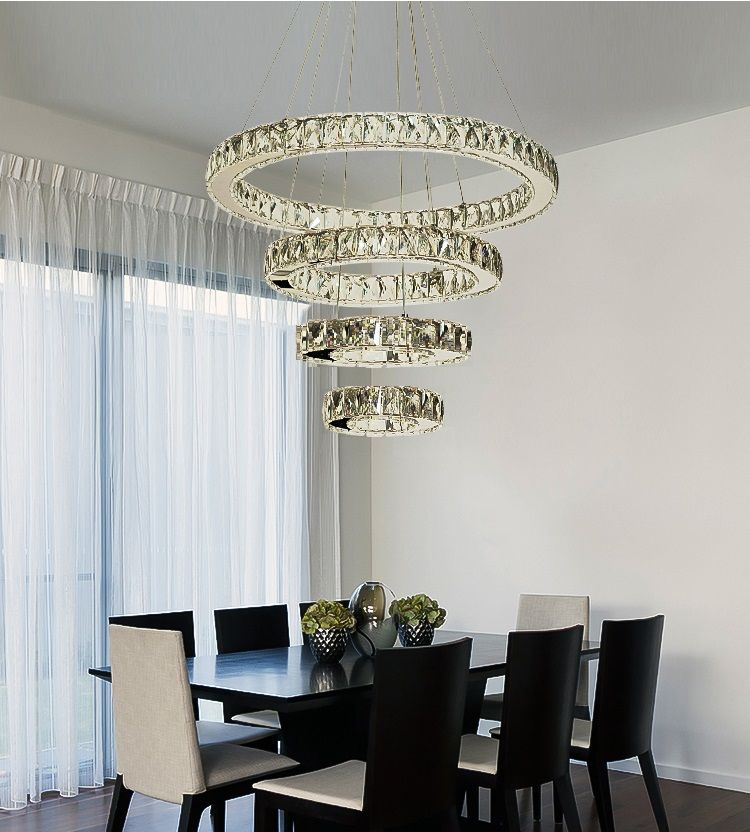 Светильник SPF-37568 CHROME/ХРОМ  D600+470+260+200/H1200/4/LED/120W 2.4G RIPPLE 24-09