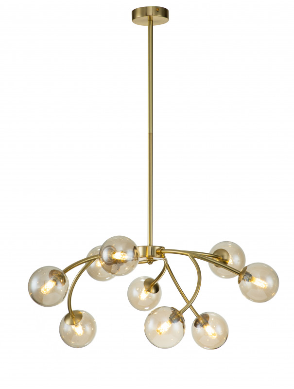 Светильник на штанге 700*700*390/738 мм, 9*G9 золото Indigo Intero V000227, 11024/9R Gold