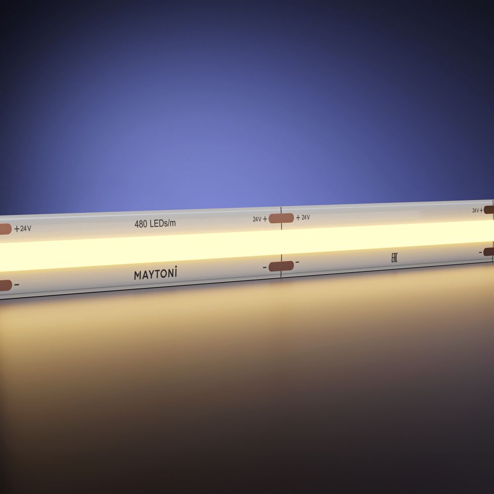 Светодиодная лента Ultra 24В COB 15Вт/м 2700K 5м IP 20 201223 Maytoni Technical, цена за метр, катушкой по 5 м