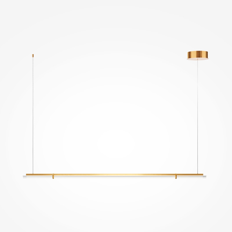 Линейный светильник 150*18*310 см, LED, 28W, 3000К, Maytoni Plume MOD340PL-L28BS3K латунный