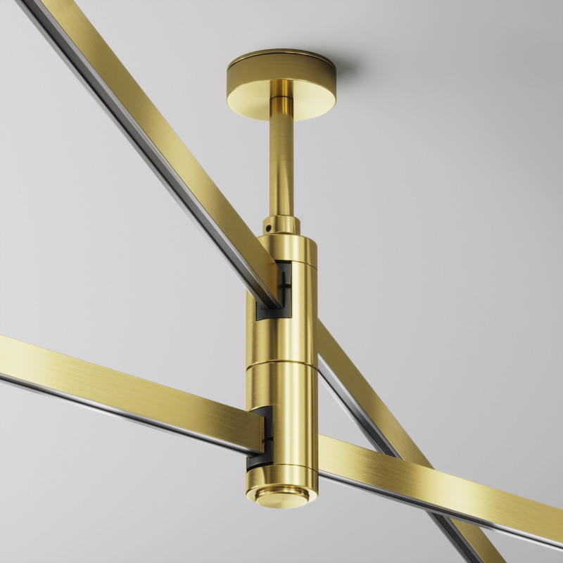 Подвесной комплект 2,9*2,9*18,4 см, Maytoni Technical Magnetic trаck system Flarity латунь TRA156C-D1-BS латунный