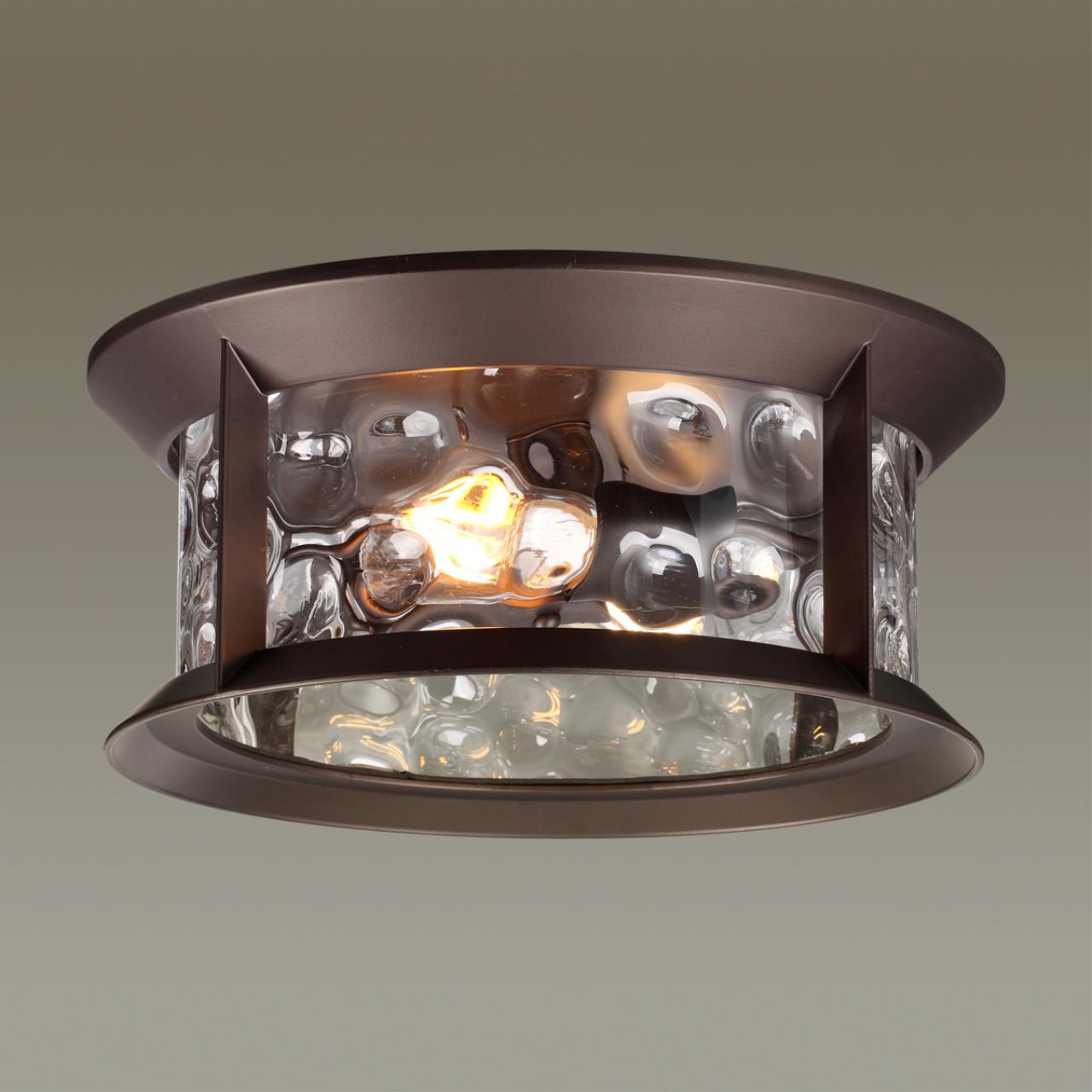 Уличный светильник Диаметр 35 см Odeon Light Mavret 4961/2C Коричневый