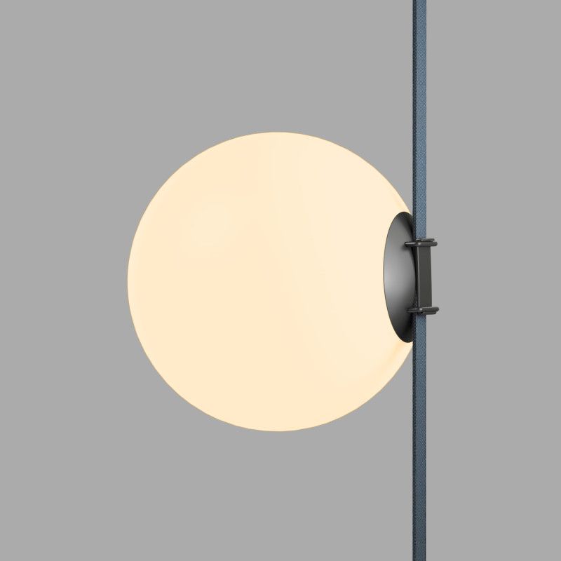 Светильник на шине *23*23,6- см, *LED*15W, 3000K, Denkirs BELTY ORB DK5555-BK, черный пластик