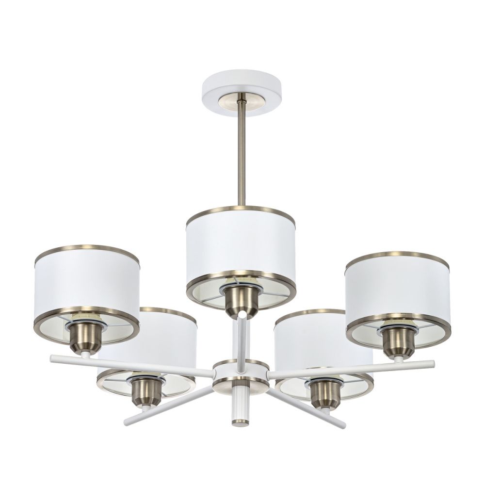 Люстра на штанге 60 см с абажурами Белая Citilux ALTON CL421252