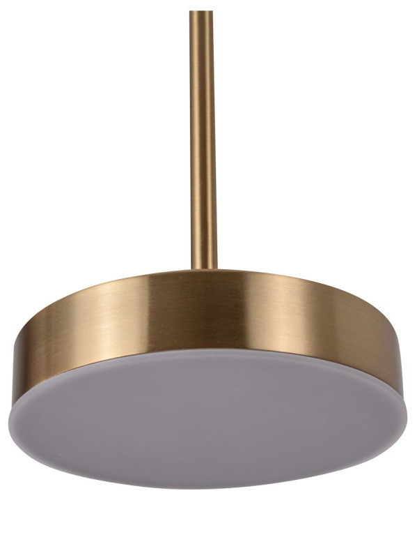 Подвесной светильник 15*150 см, LED, 14W, 4000K Zortes Lory ZRS.1055.01, латунный