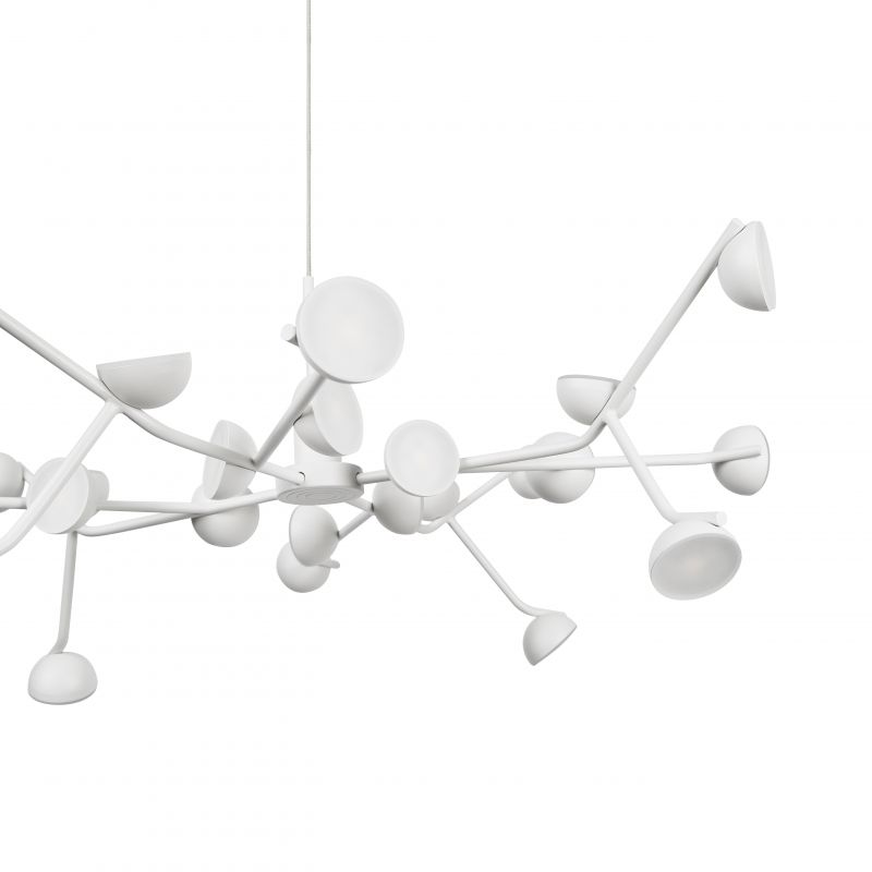 Люстра 65,8*35/150 см, 72W 3000K матовый белый Mantra ADN 8652