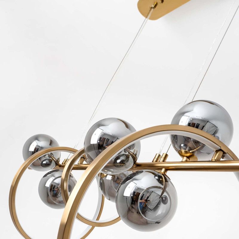 Подвесной светильник 40*120*50/100 см, LED 200W 3000-6000K MODESTYLE MS.1900.1200 BS латунь