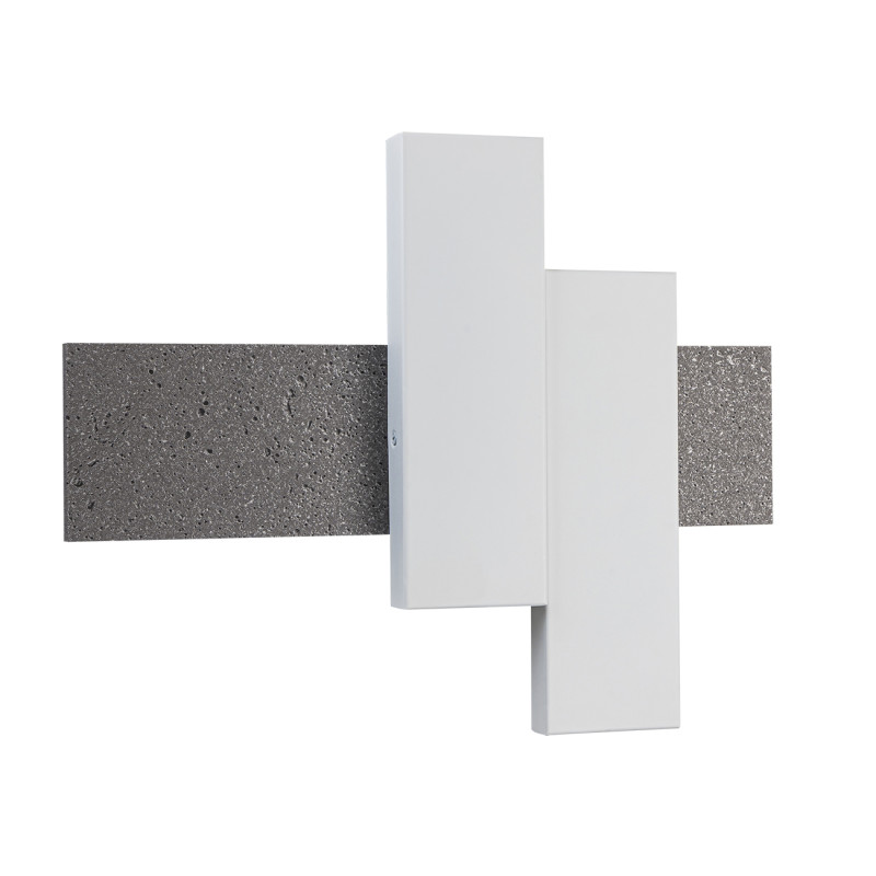 Бра 40 см, 20W, 4500K, Indigo Avanzato 14023/2W Silver stone V000119L, серебро-белый, 14023/2W Silver stone