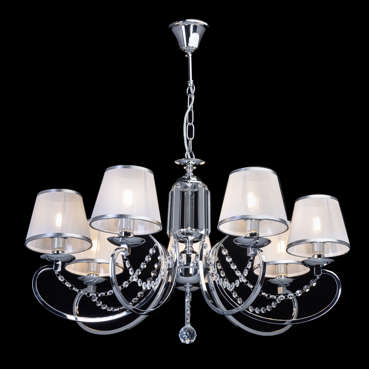 Люстра 76*108 см, 7*E14 хром MW-Light Федерика 684013107