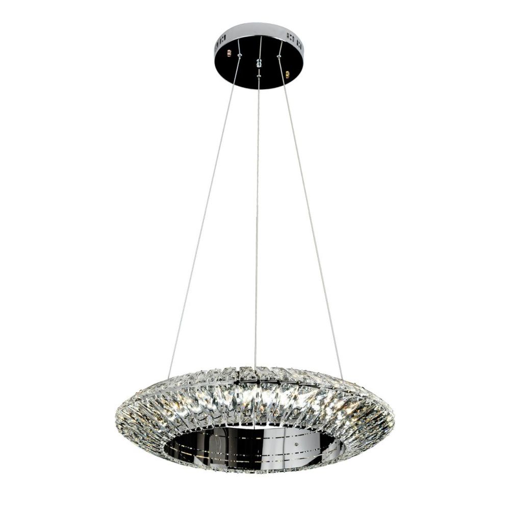 Подвесной светодиодный светильник Omnilux Creto OML-03603-44 хром, диаметр 50 см