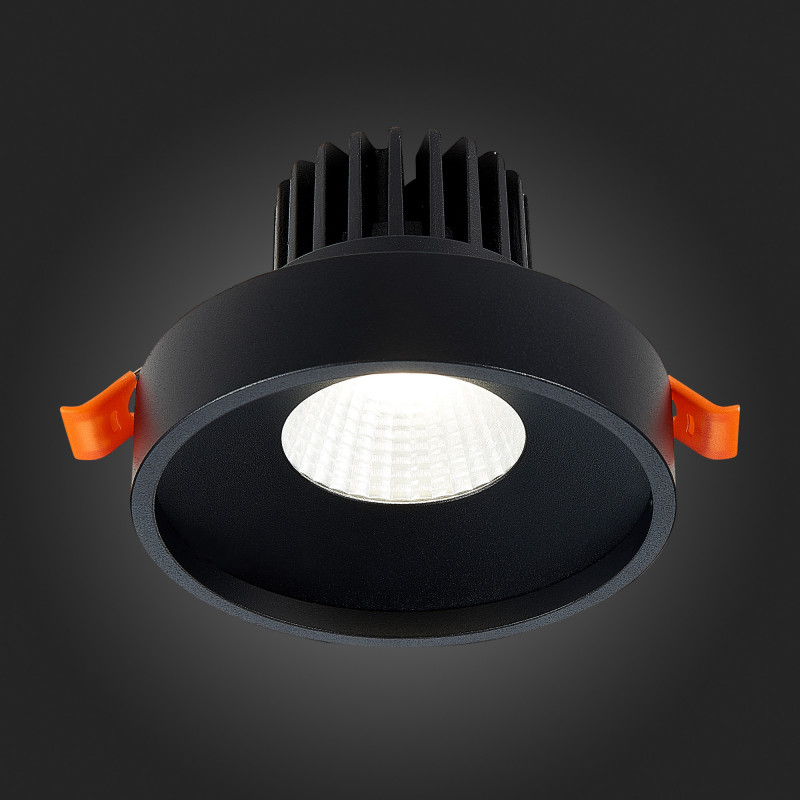 Встраиваемый светильник 10 см, 10W 3000K ST LUCE Встраиваемые светильники ST751.438.10 Черный