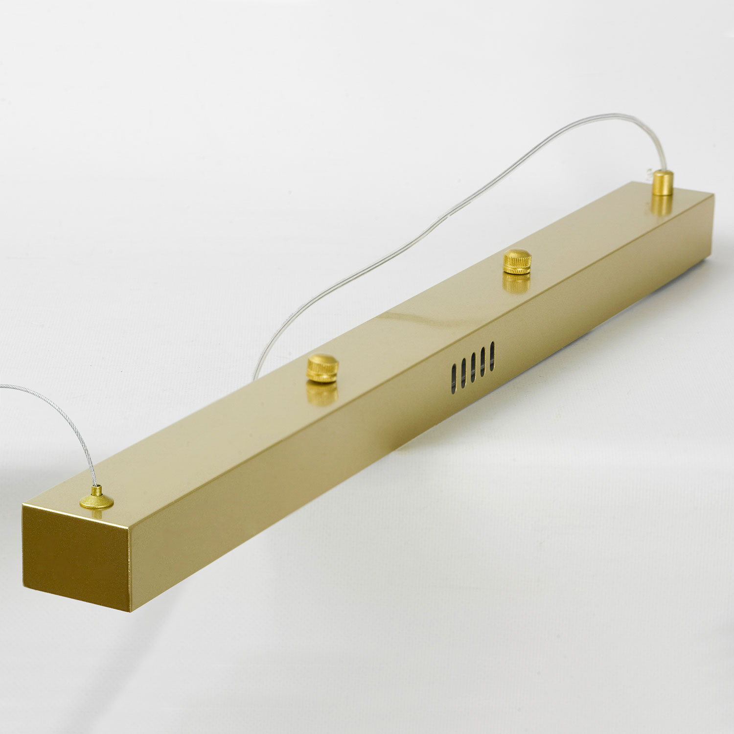 Линейно-подвесной светильник 113*35 см, 1*LED 4000K Lussole Bradford LSP-7294 матовое золото