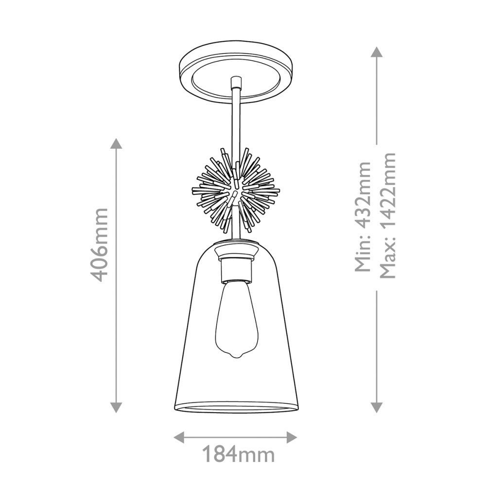 Подвесной светильник Elstead Lighting, Арт. STARING-MP-DG-CLEAR